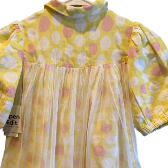 OPEN EDIT NEW NWT GIRLS DRESS YELLOW FORMAL EASTER WEDDING SUMMER SPRING SIZE 4 - Picture 7 of 9